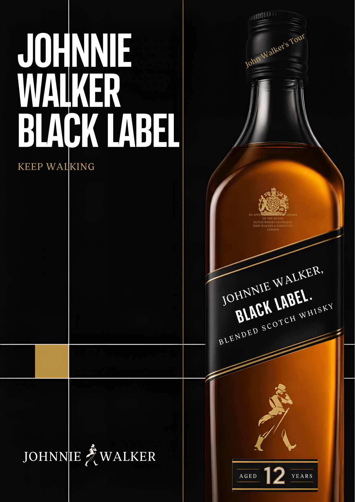 Johnnie walker black label posters