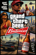 Budweiser GTA style poster