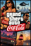 Coca Cola gta style poster