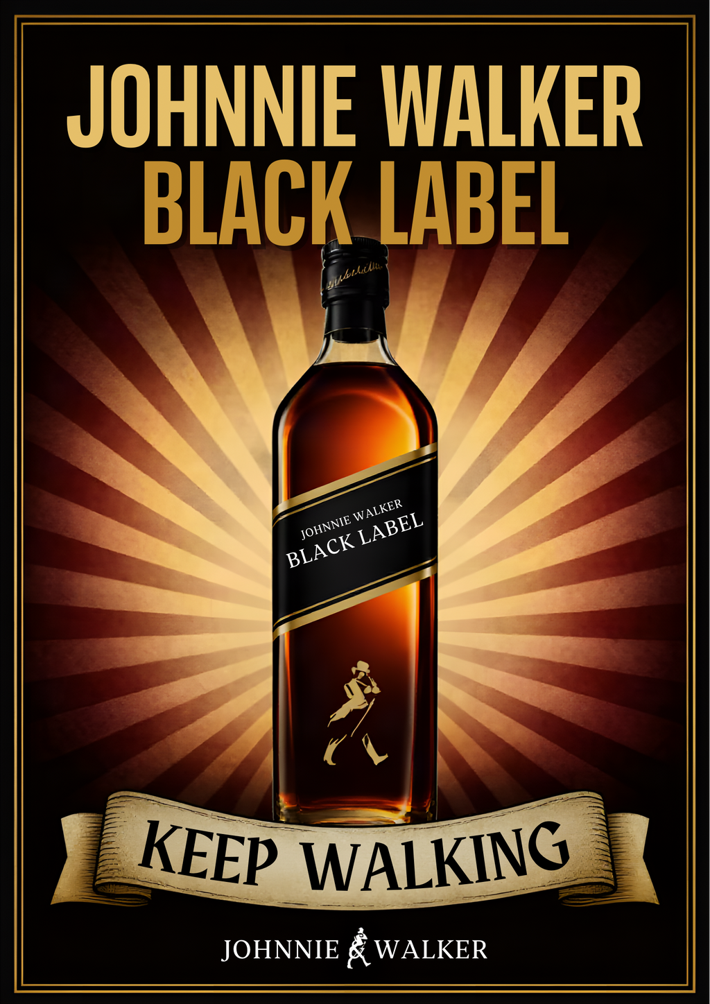 Johnnie walker black label posters